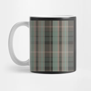 Dark Academia Aesthetic Conall 2 Hand Drawn Textured Plaid Pattern Mug